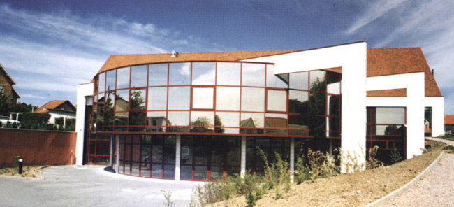 Construction d'une maison médicale hôpital de jour lauréat concours, Montceau-les-Mines 1994